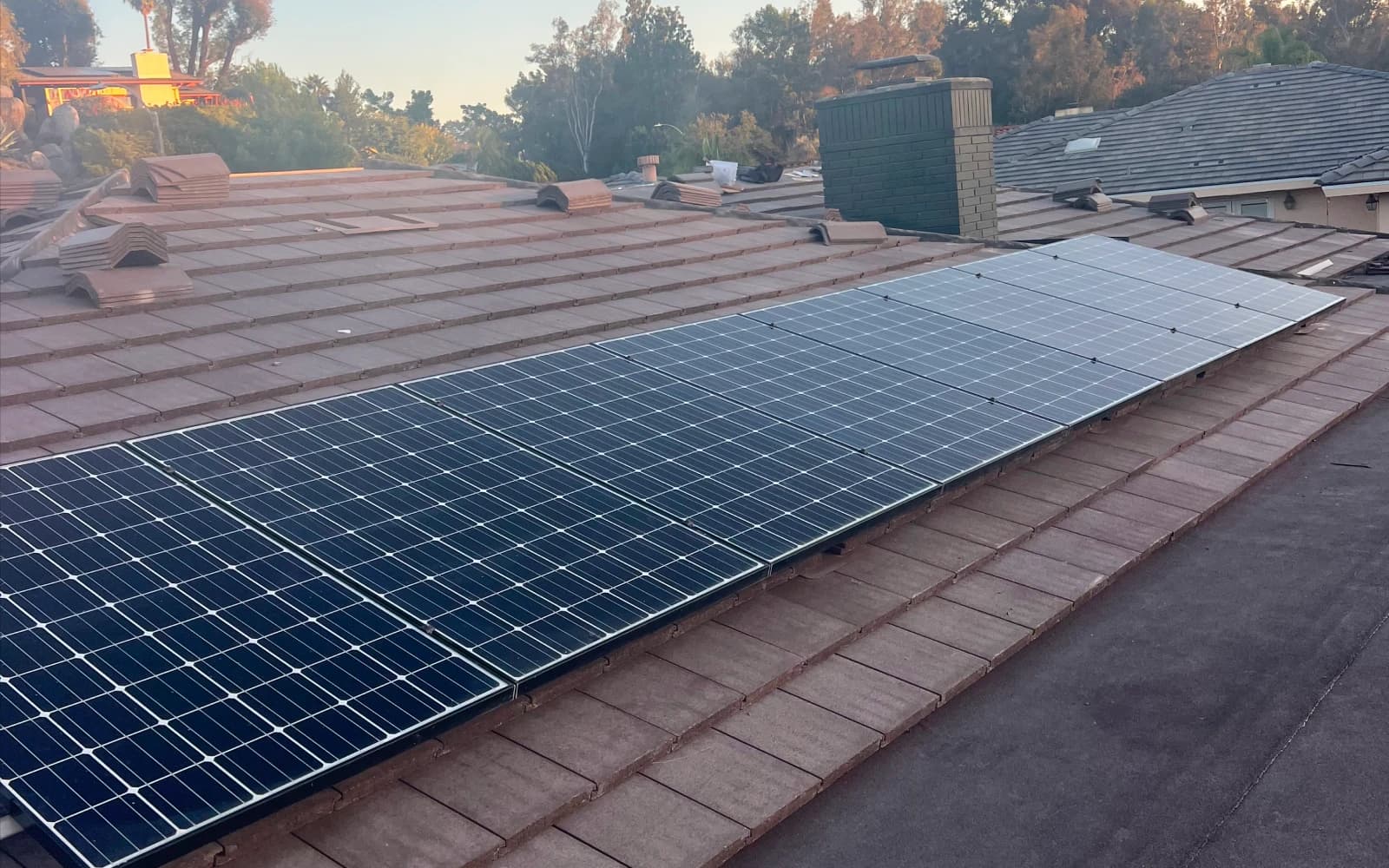 Roof replacement project in Rancho Bernardo, CA